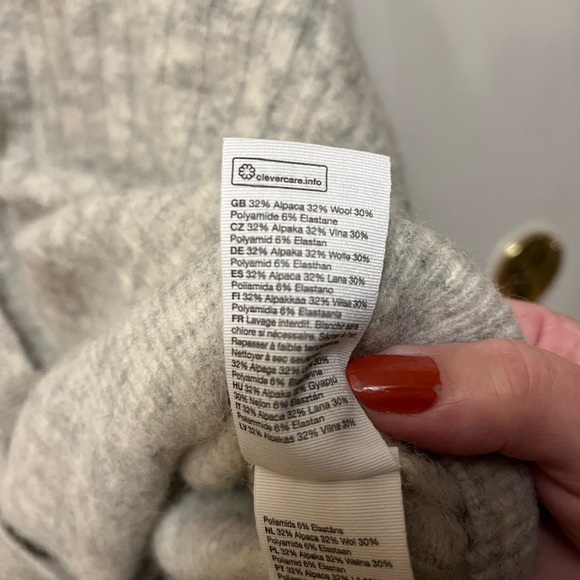 Stockholm Atelier Women's Wool Blend Button Up Sweater - Picture 4 of 4